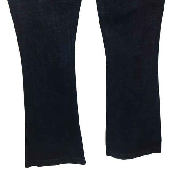 Hudson Low Rise Flare Leg Stretch Dark Wash Jeans Size 27 Flap Pockets Flared - Picture 10 of 11